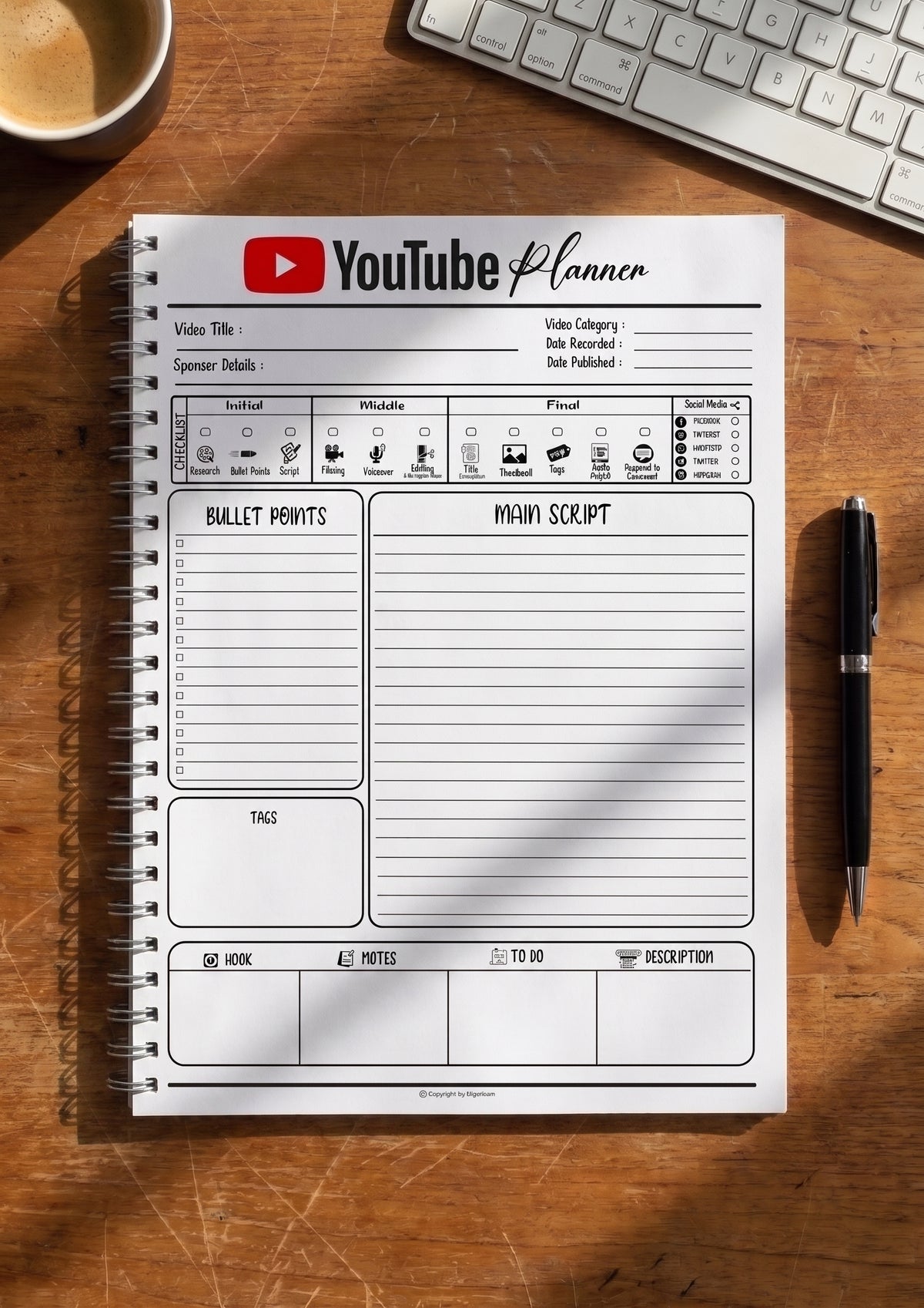 Buy Youtube Planner